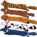 SHARLOVY Dog Squeaky Toys 5 Pack, Pet Toys Crinkle Dog Toy No Stuffing Animals Dog Plush Toy Dog Chew Toy for Large Dogs and Medium Dogs Squeeky Doggie Toys 5 Pack for Large Dogs Multi-Colored