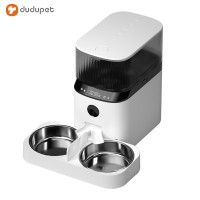 5L pet automatic feeder Stainless steel double pot cat food dog food intelligent feeder automatic feeding