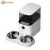 5L pet automatic feeder Stainless steel double pot cat food dog food intelligent feeder automatic feeding